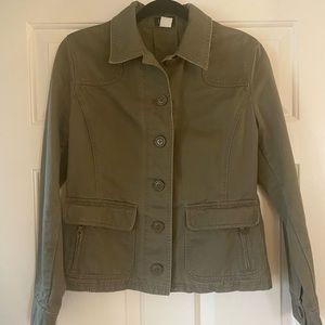 JCrew lightweight jacket, olive green, medium